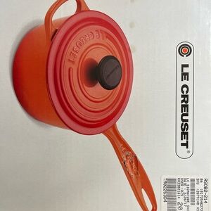 Le Creuset Cherry Red Lidded Saucepan Never Opened